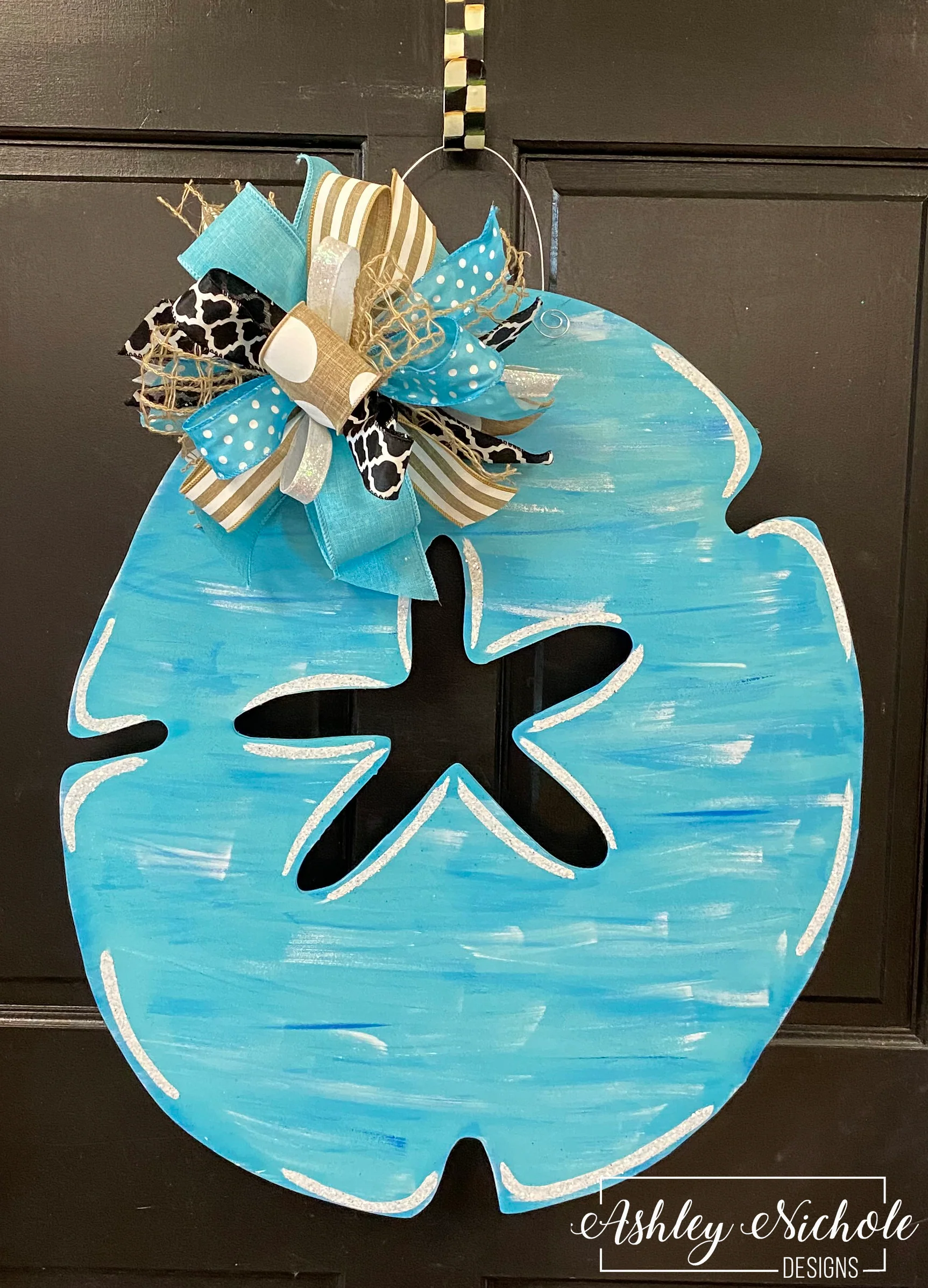 Sand Dollar Door Hanger (Hand-Painted) - Image 2