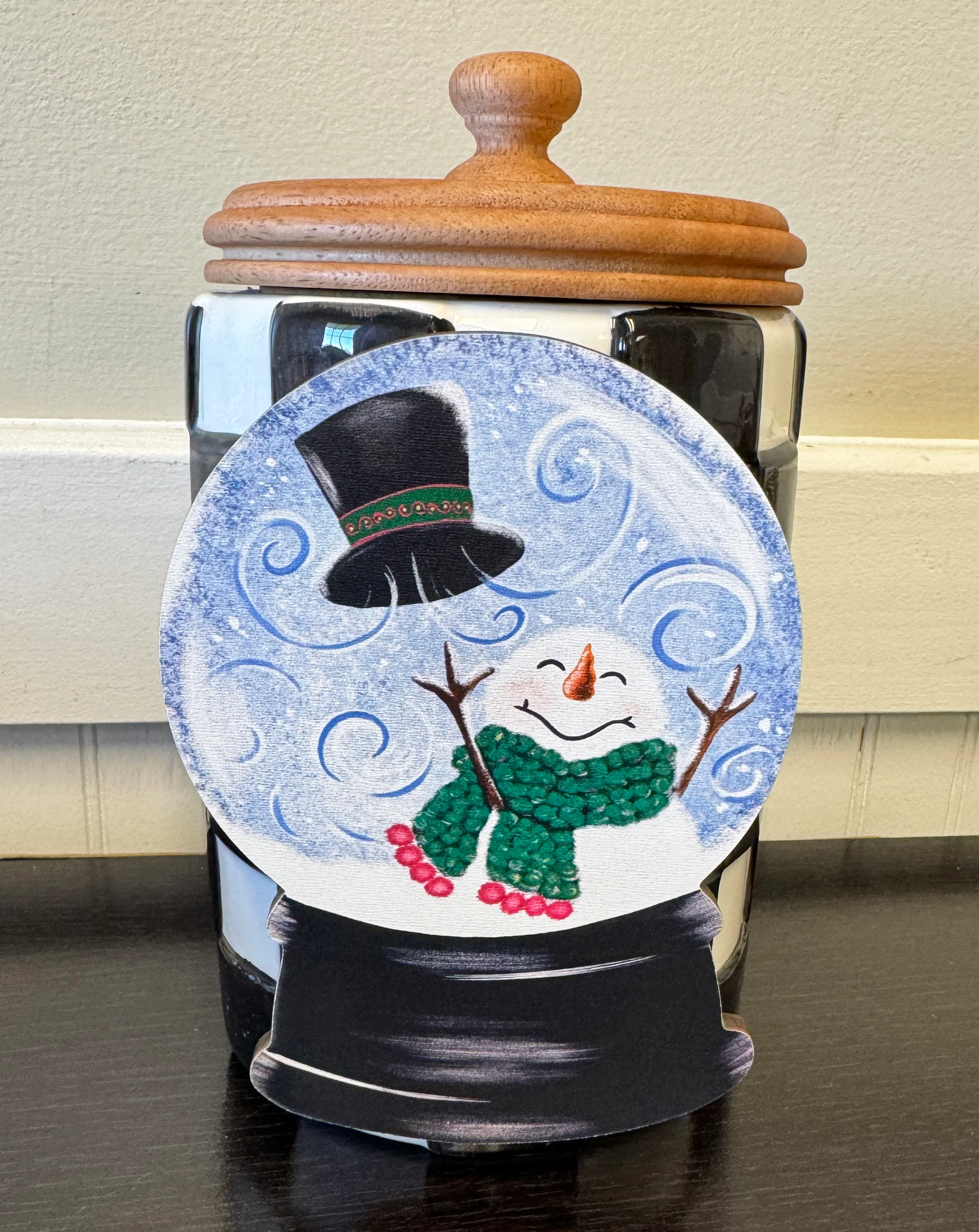 Snow Much Fun Snow Globe - Winter Mini Piece (Magnet/Velcro)
