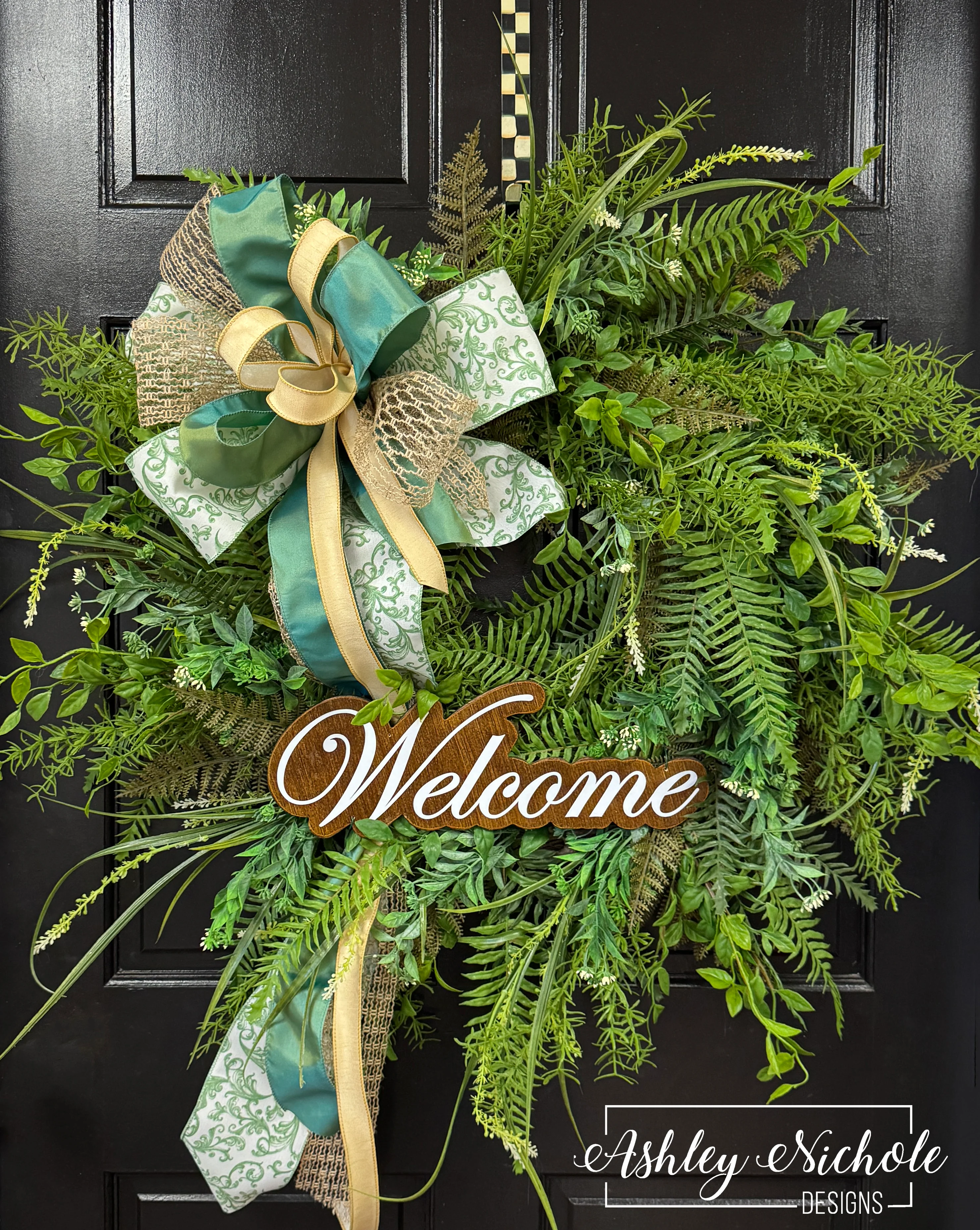 *READY to SHIP* - Southern Fern Welcome Wreath
