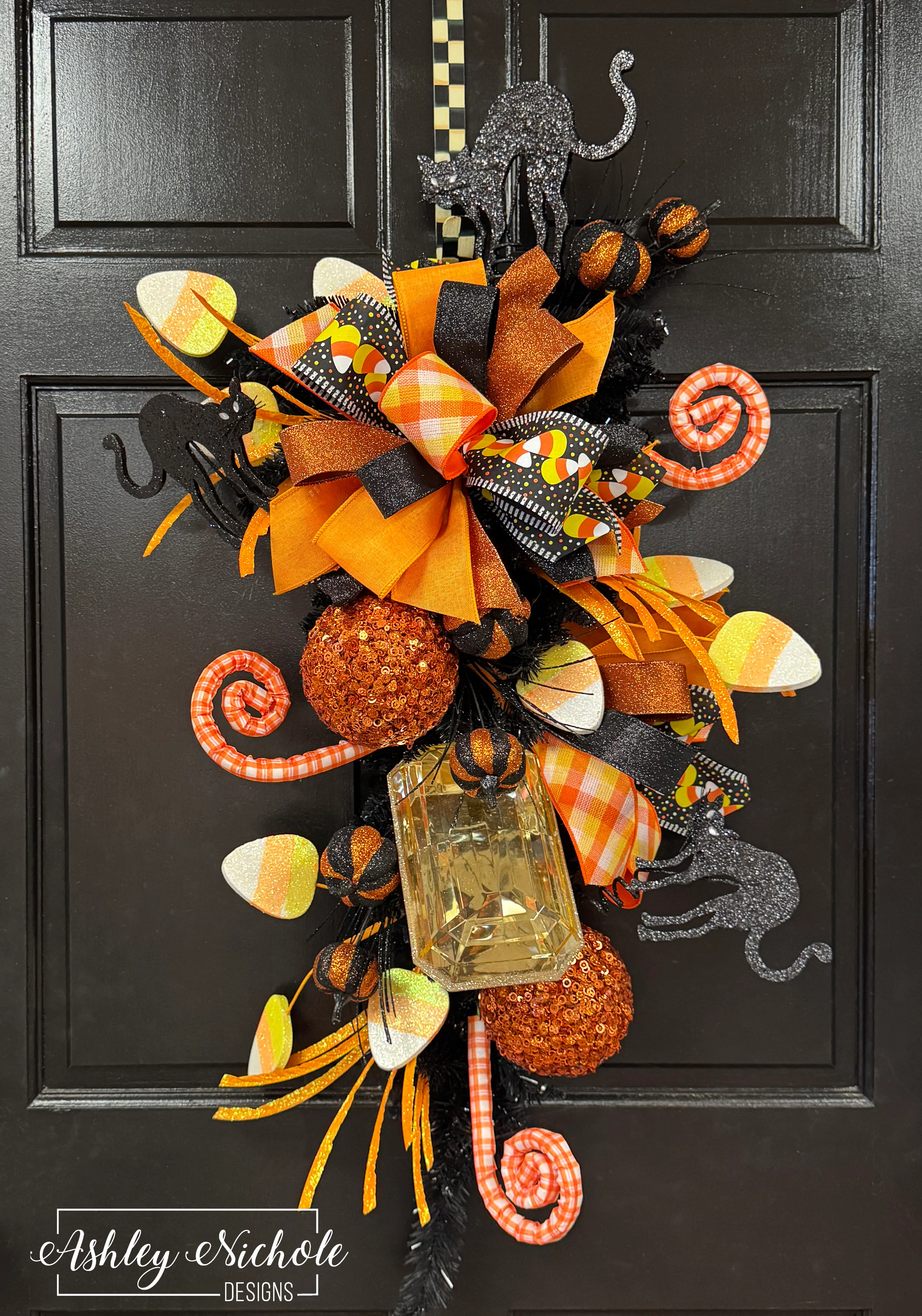 Spooky Cats and Candy Halloween Swag