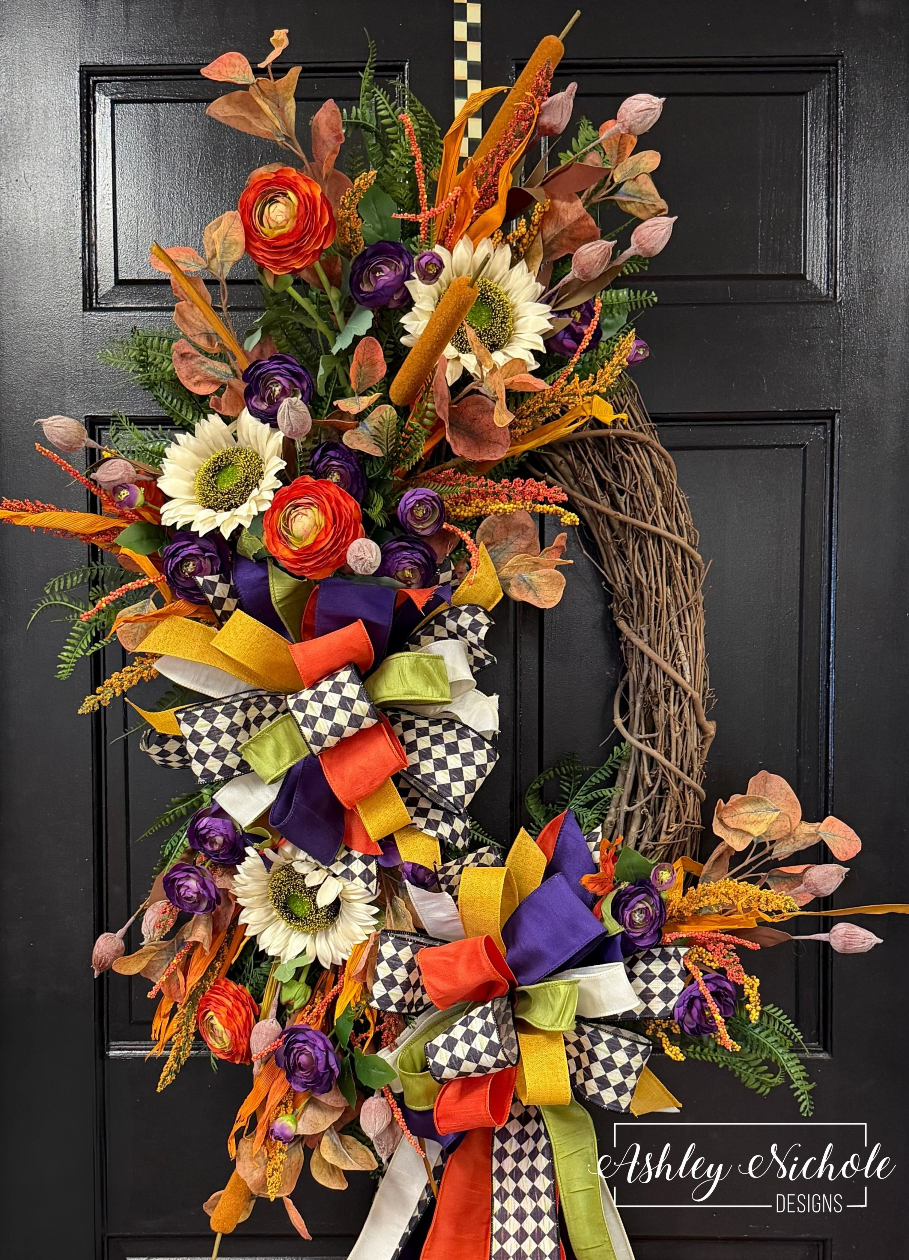 Sunflower Sunset Autumn Wreath