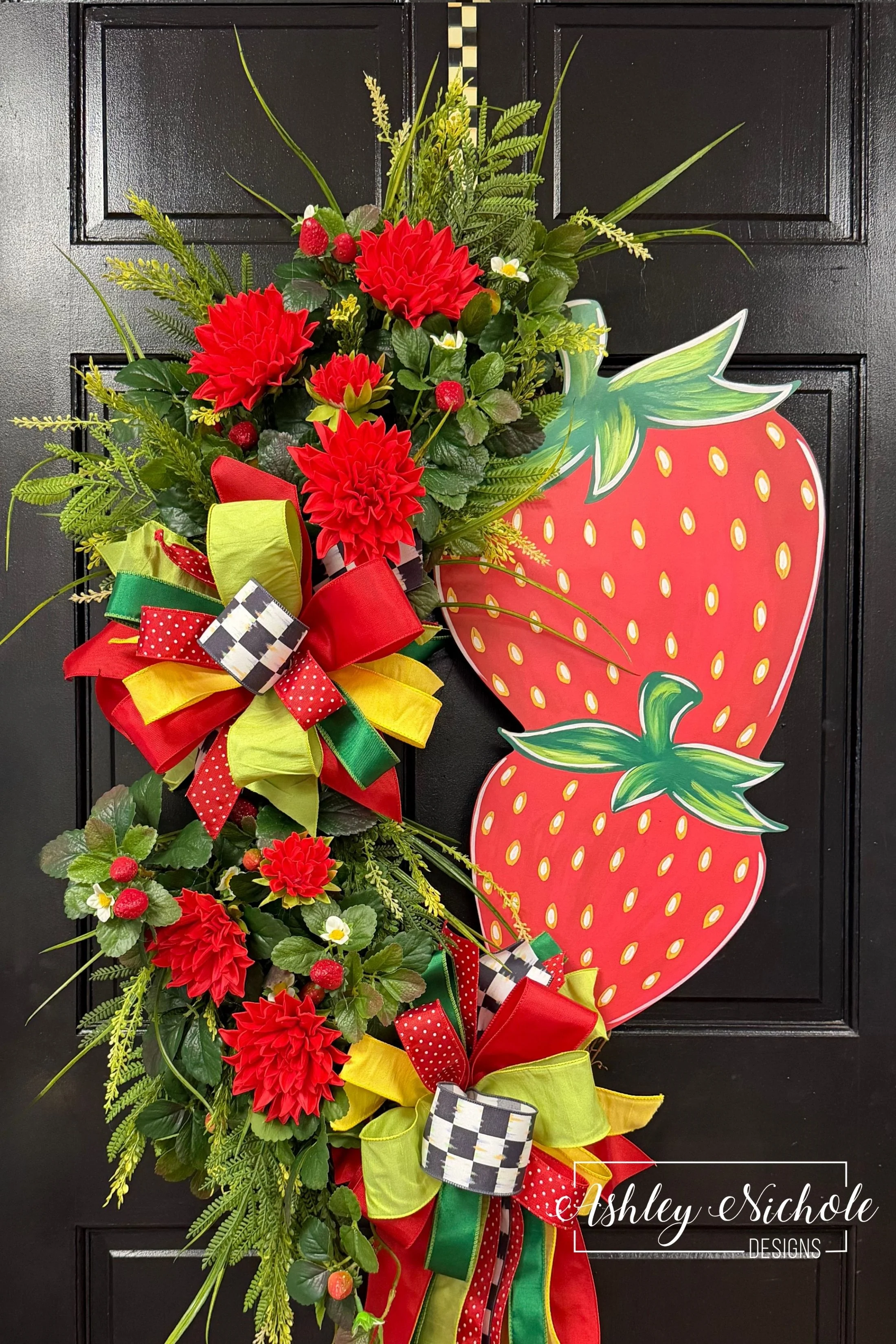 Sweet Strawberry Stack Wreath
