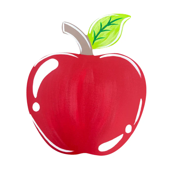 Teacher's Back to School Apple -  Corrugated Coroplast Yard Stake