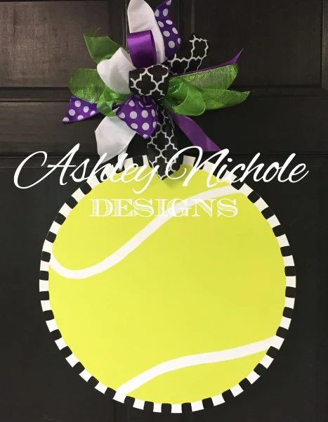 Tennis Ball Door Hanger (Hand-Painted)