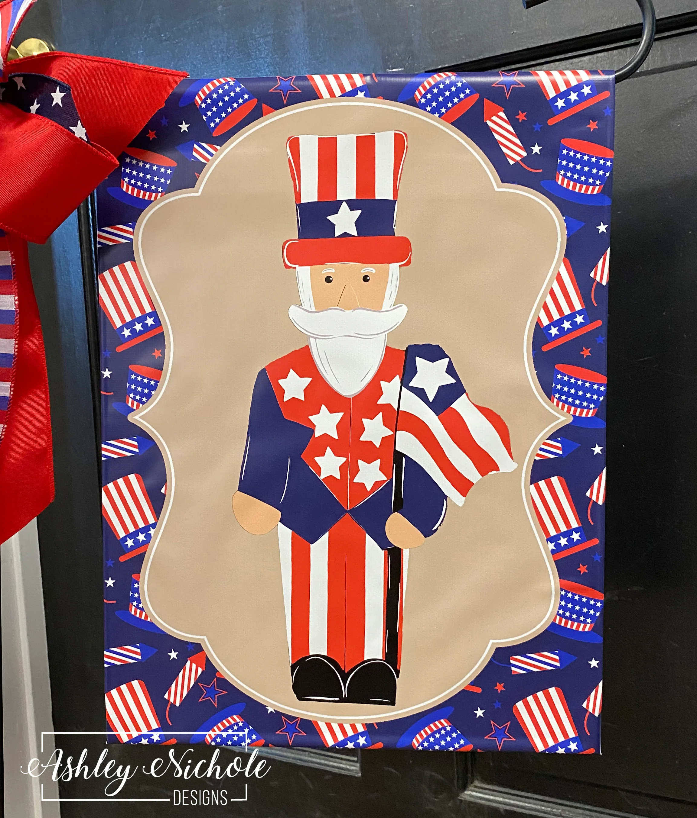 Uncle Sam Full Body Patriotic - Vinyl Garden Flag