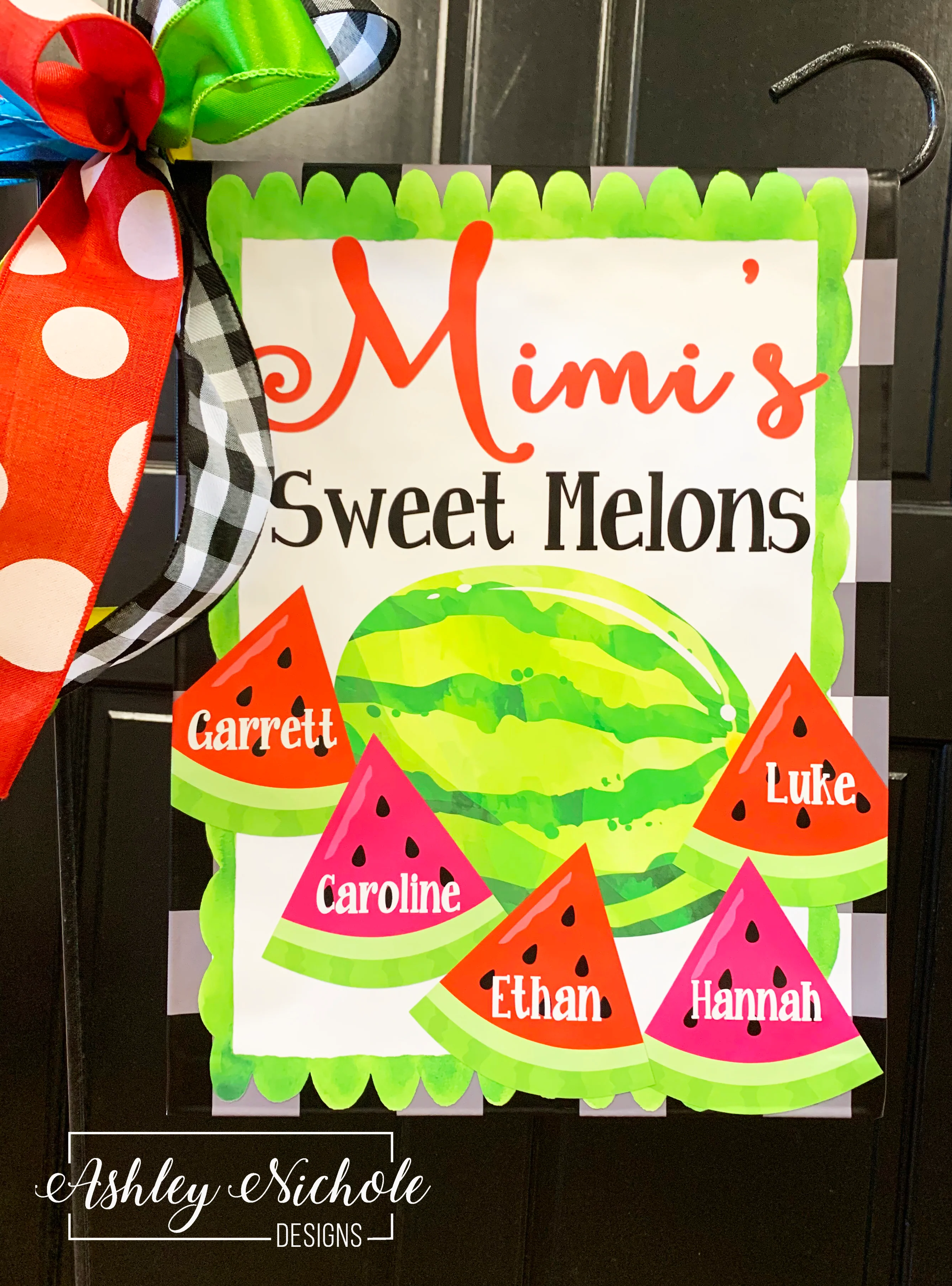 Watermelon Family - Vinyl Garden Flag
