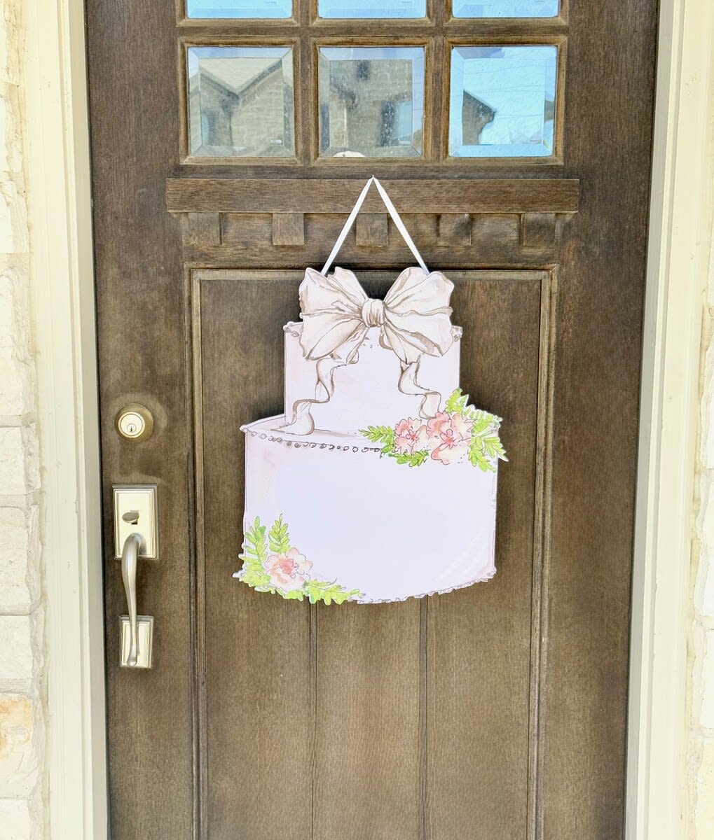 Wedding Cake PVC Door Hanger - Image 2