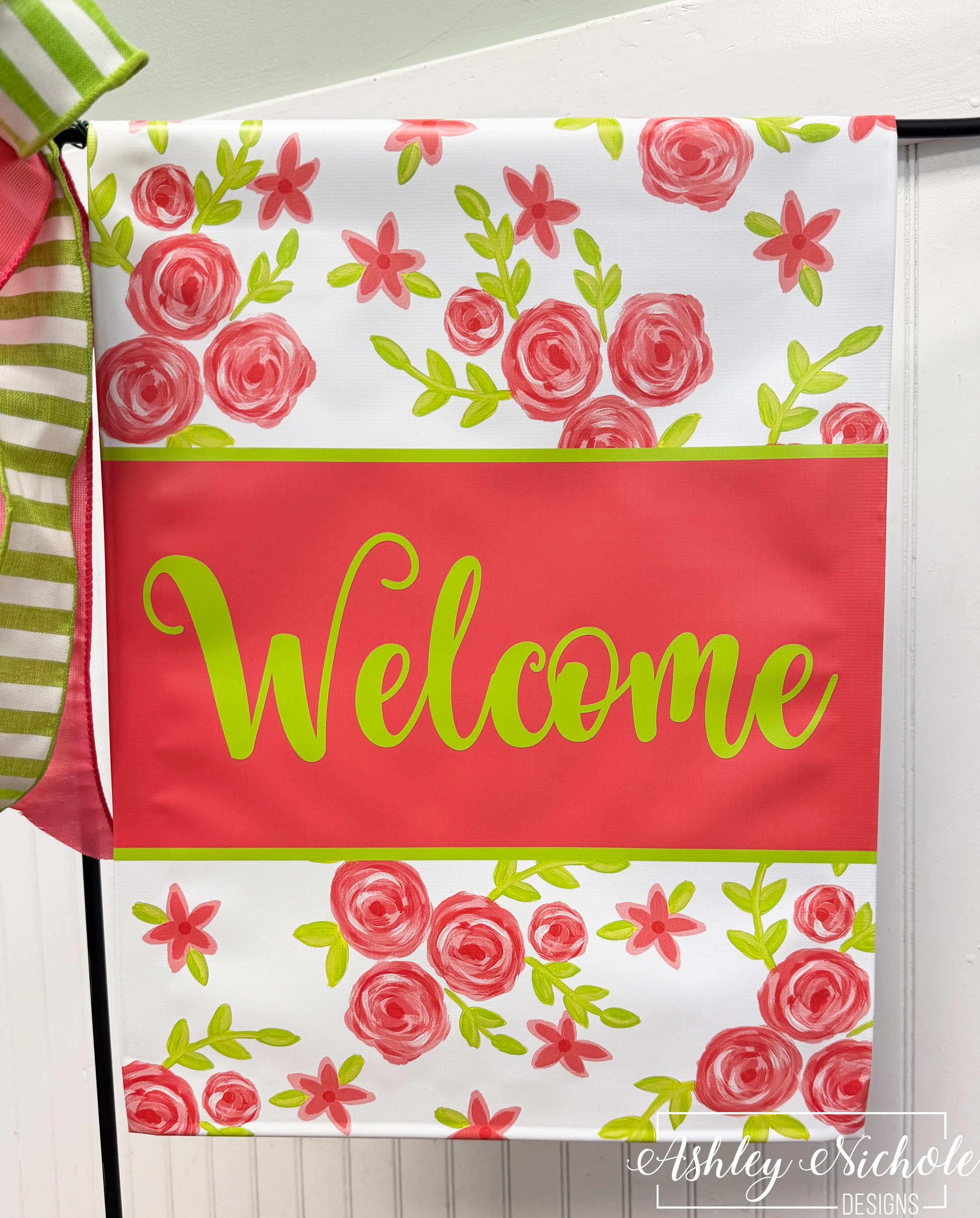 Wildflower Garden WELCOME - Vinyl Garden Flag