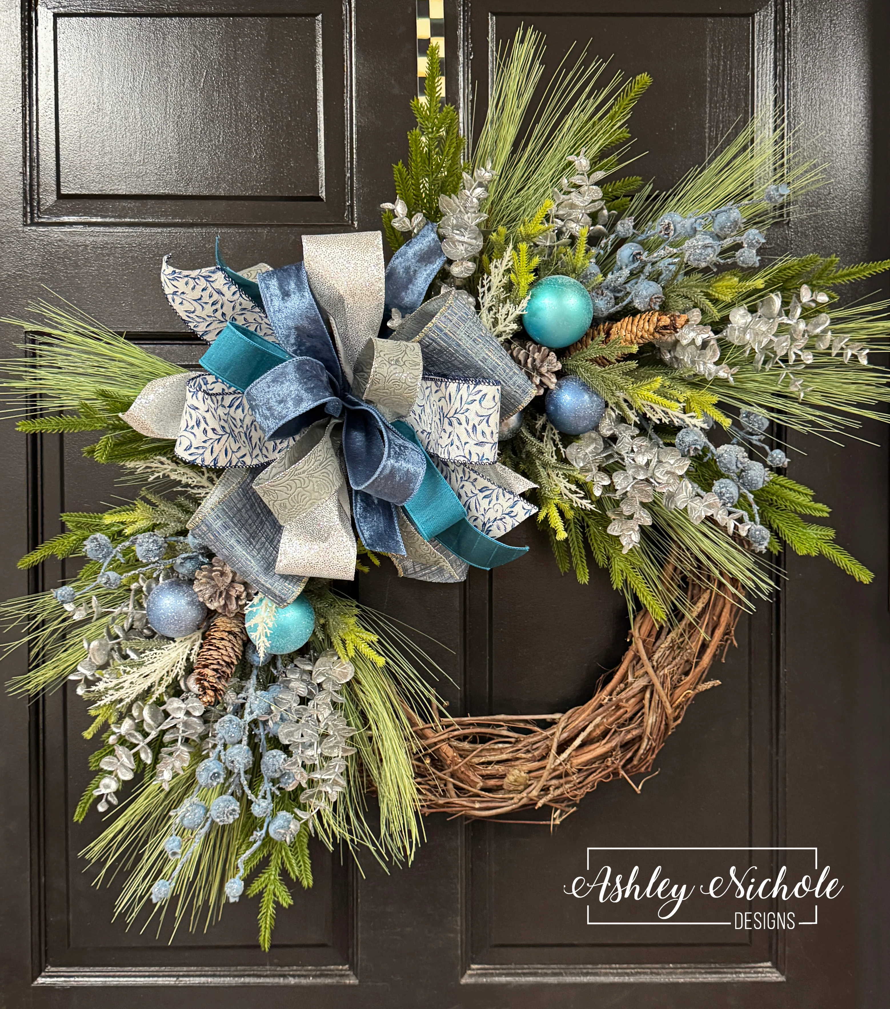 "Winter Blues" Wreath